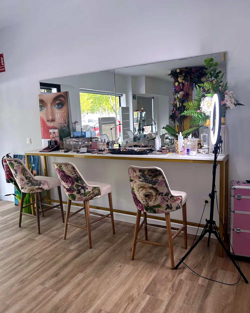 Zona de maquillaje del centro